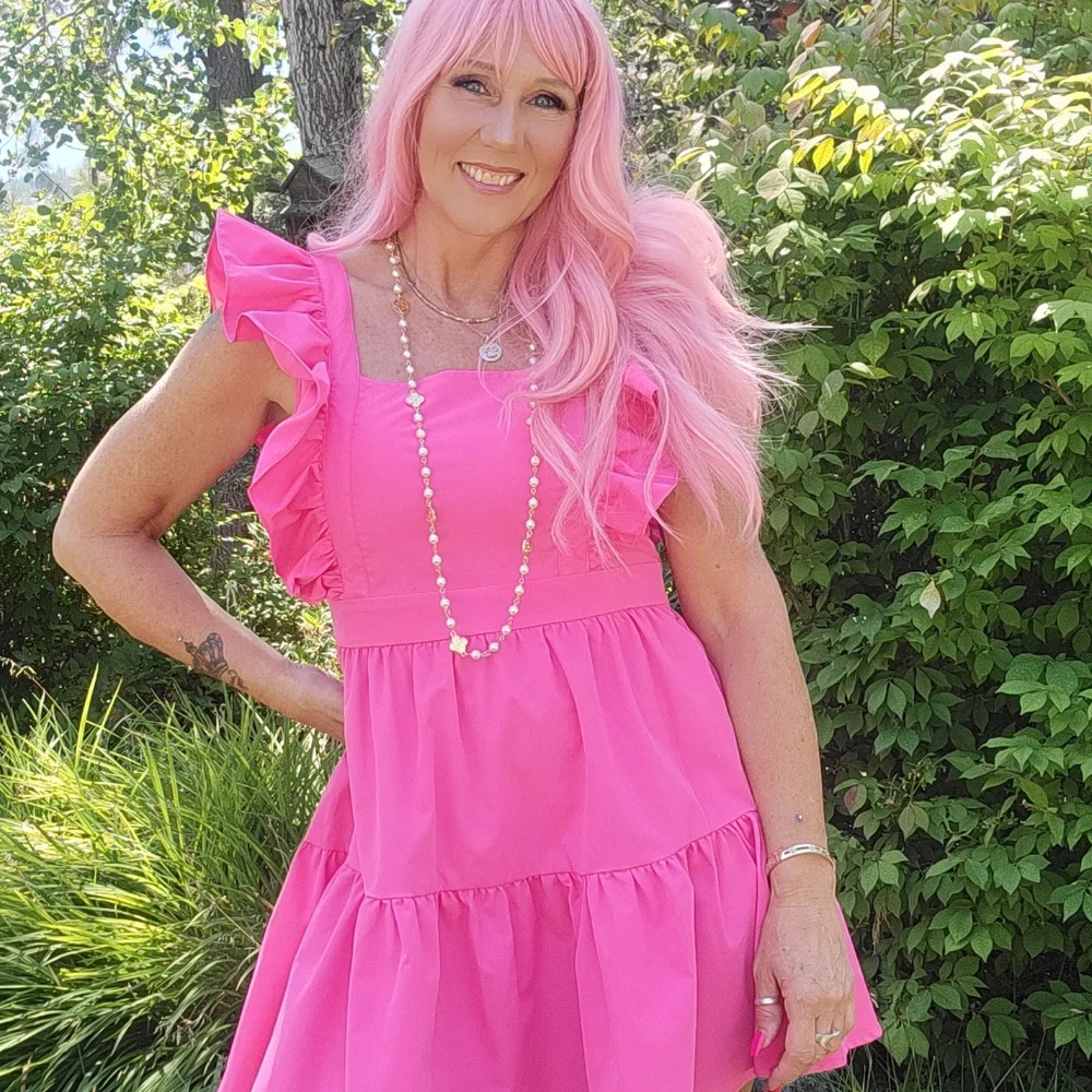 Shein Pink Dress - Picture 3 of 4